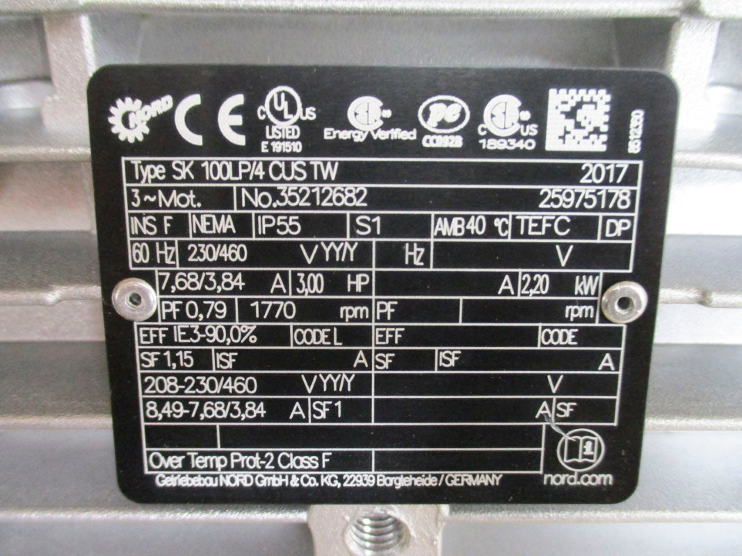 NORD SK100LP/4CUSTW 208-230/460V NSMP