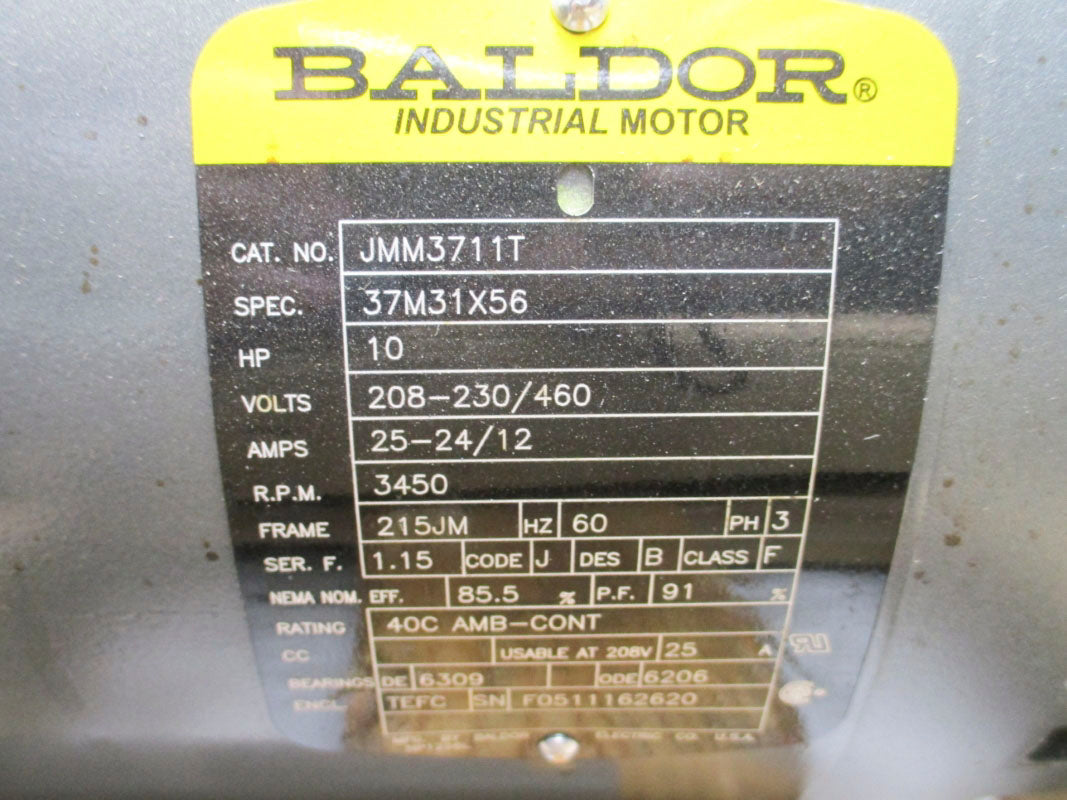 GOULDS 3656 1.5X2-8 W/ BALDOR JMM3711T 208-230/460V 25-24/12A NSNP