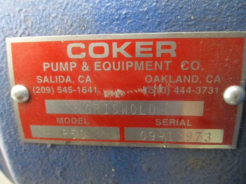 GRISWOLD P50 PUMP SIZE 811 TYPE SS  4X3X13 NSNP
