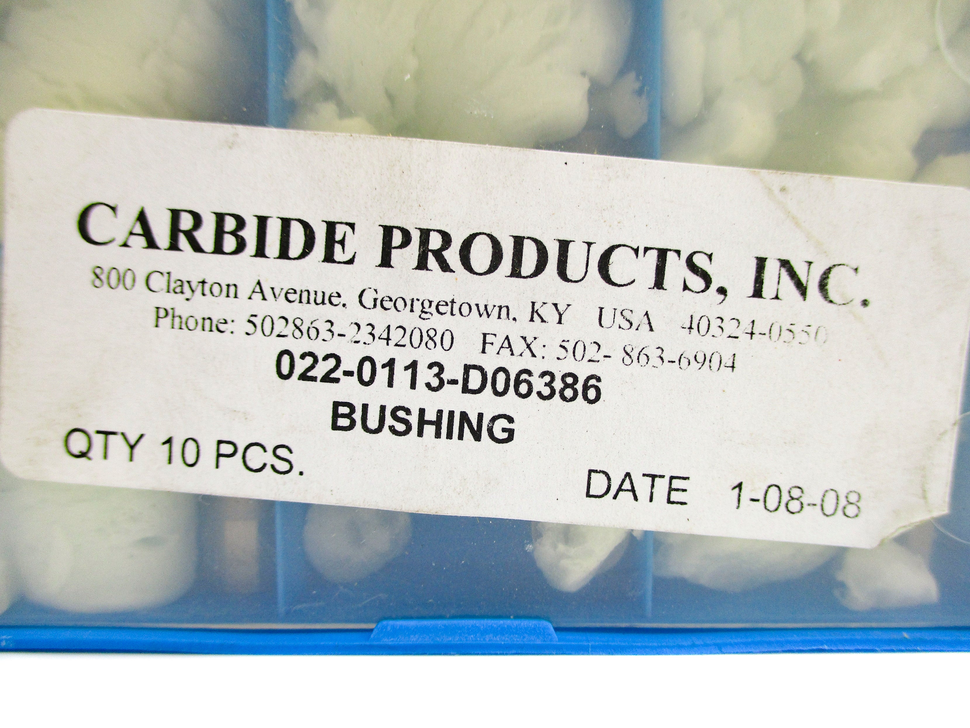 CARBIDE PRODUCTS 022-0113-D06386 (PKG OF 10) NSMP