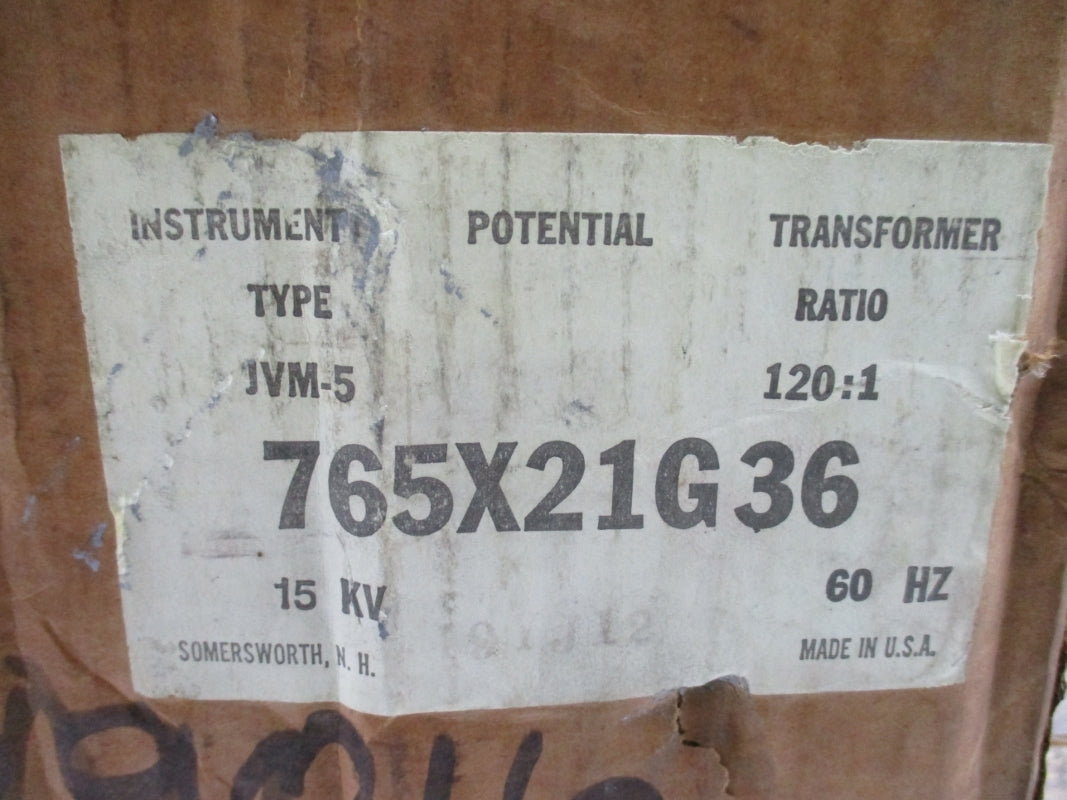GENERAL ELECTRIC 765X21G36 15KV NSMP