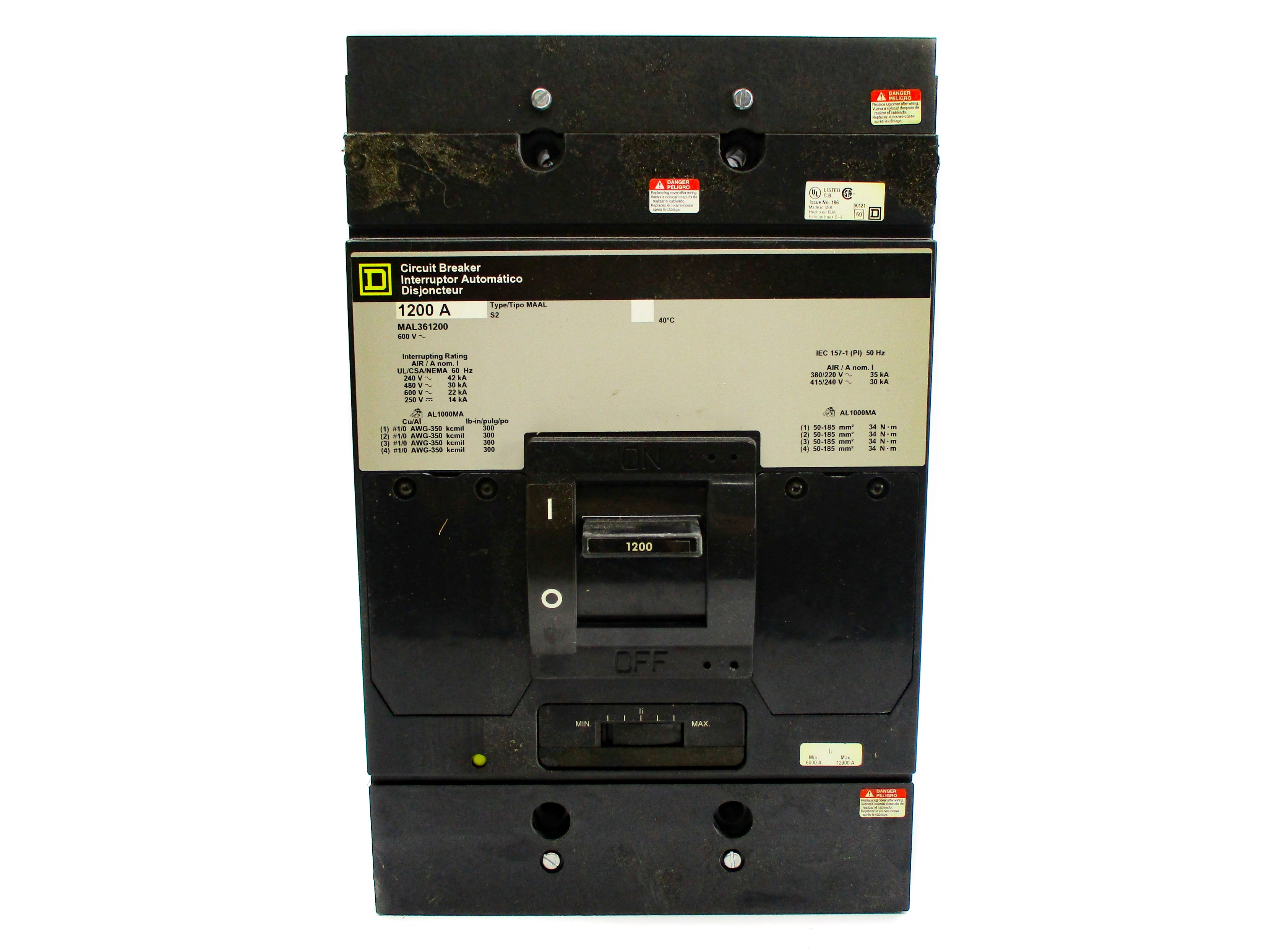 SQUARE D MAL361200 1200A 600V NSMP