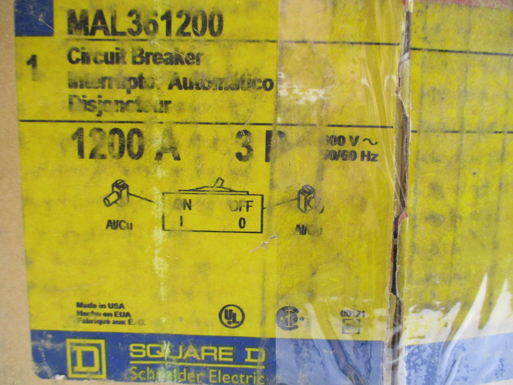 SQUARE D MAL361200 1200A 600V NSMP