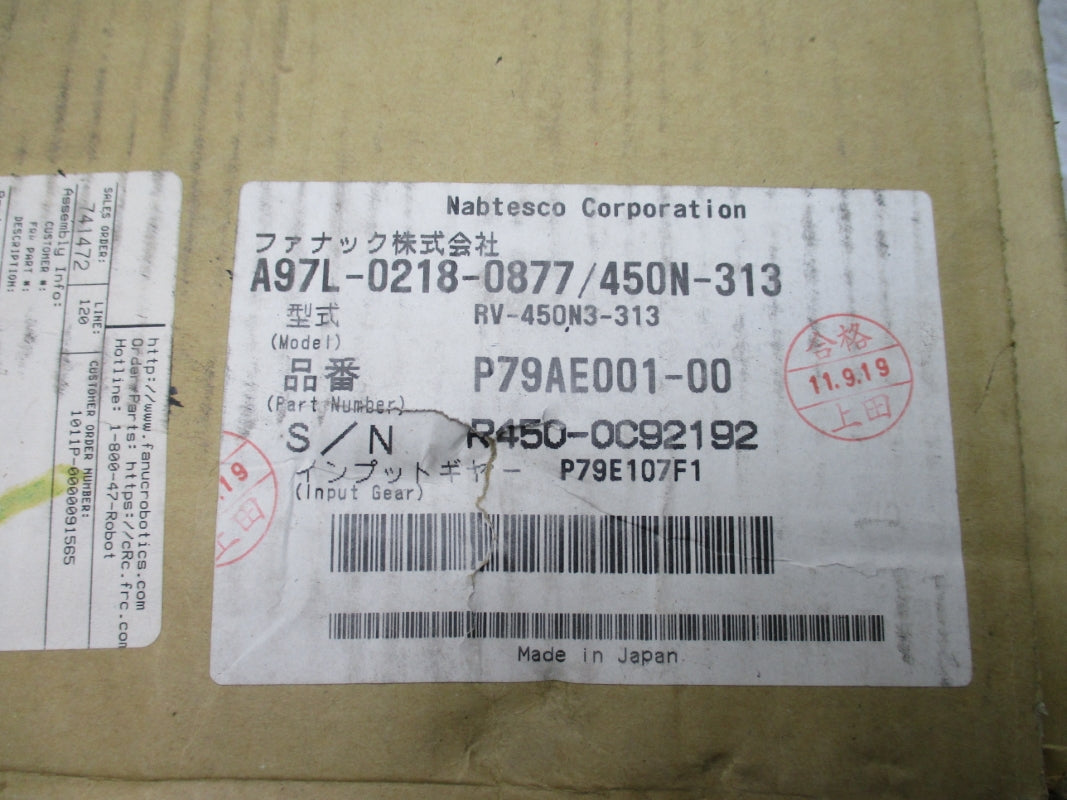 FANUC ROBOTICS A97L-0218-0877/450N-313 NSFS