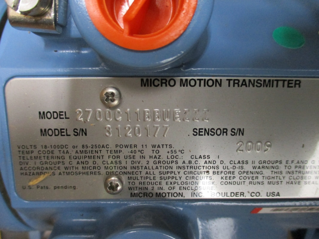 MICRO MOTION 2700C11BBUEZZZ 85-250VAC NSMP