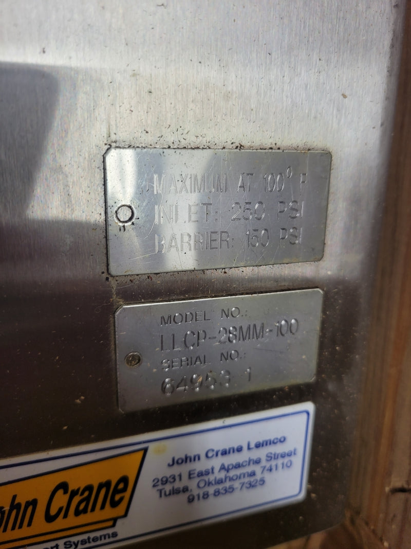 JOHN CRANE LEMCO PUMP ASSEMBLY LLCP-28MM-100 250PSI NSMP