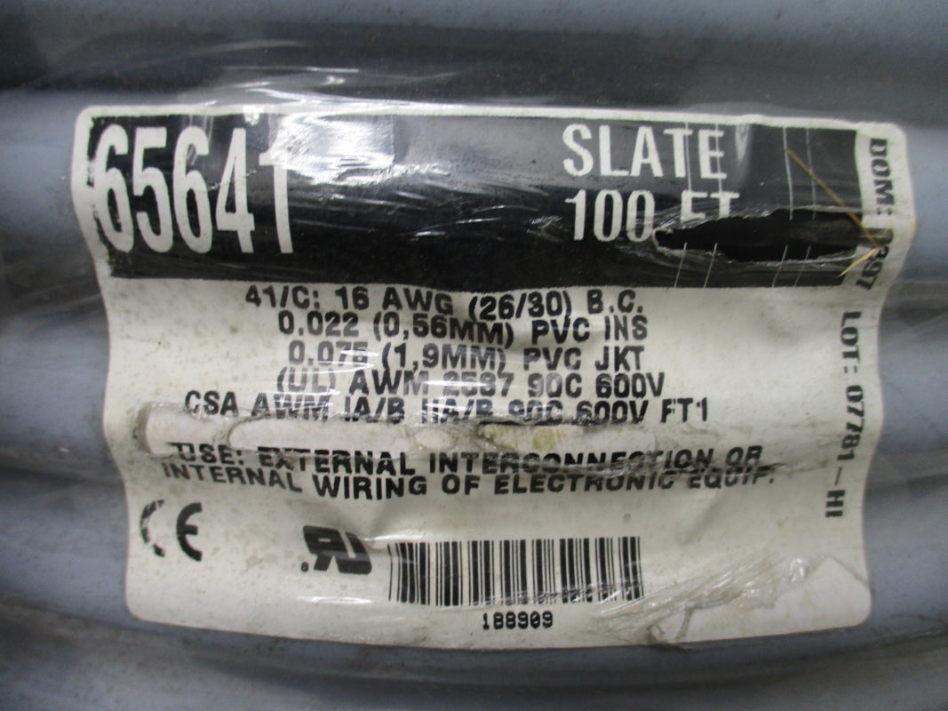 ALPHA WIRE 41C 16AWG 65641 100FT NSMP