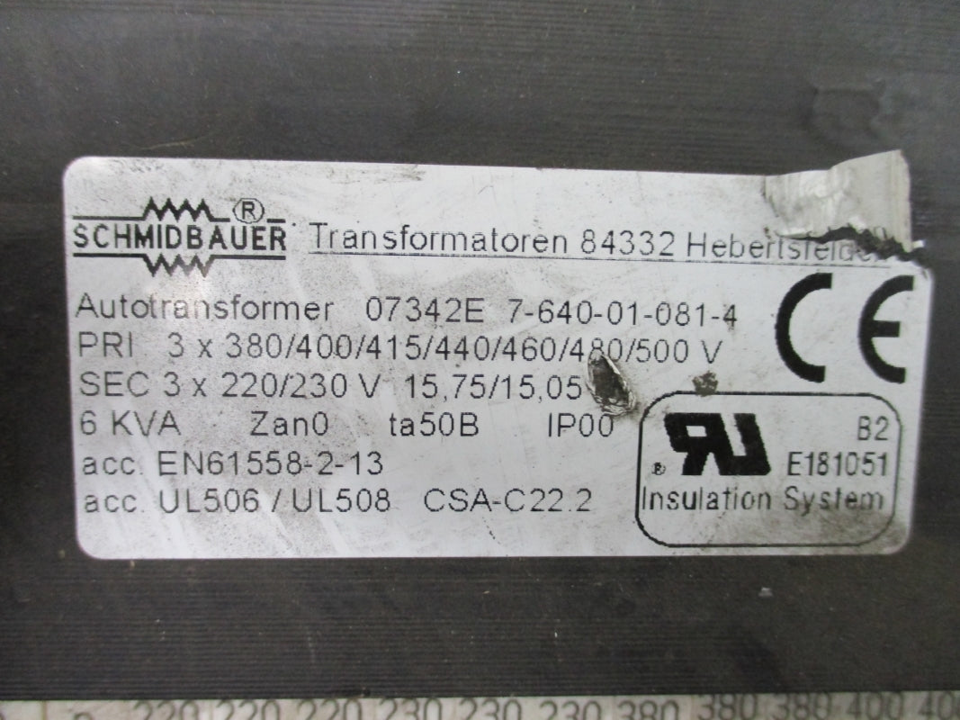 SCHMIDBAUER 07342E 7-640-01-081-4 500V NSNP