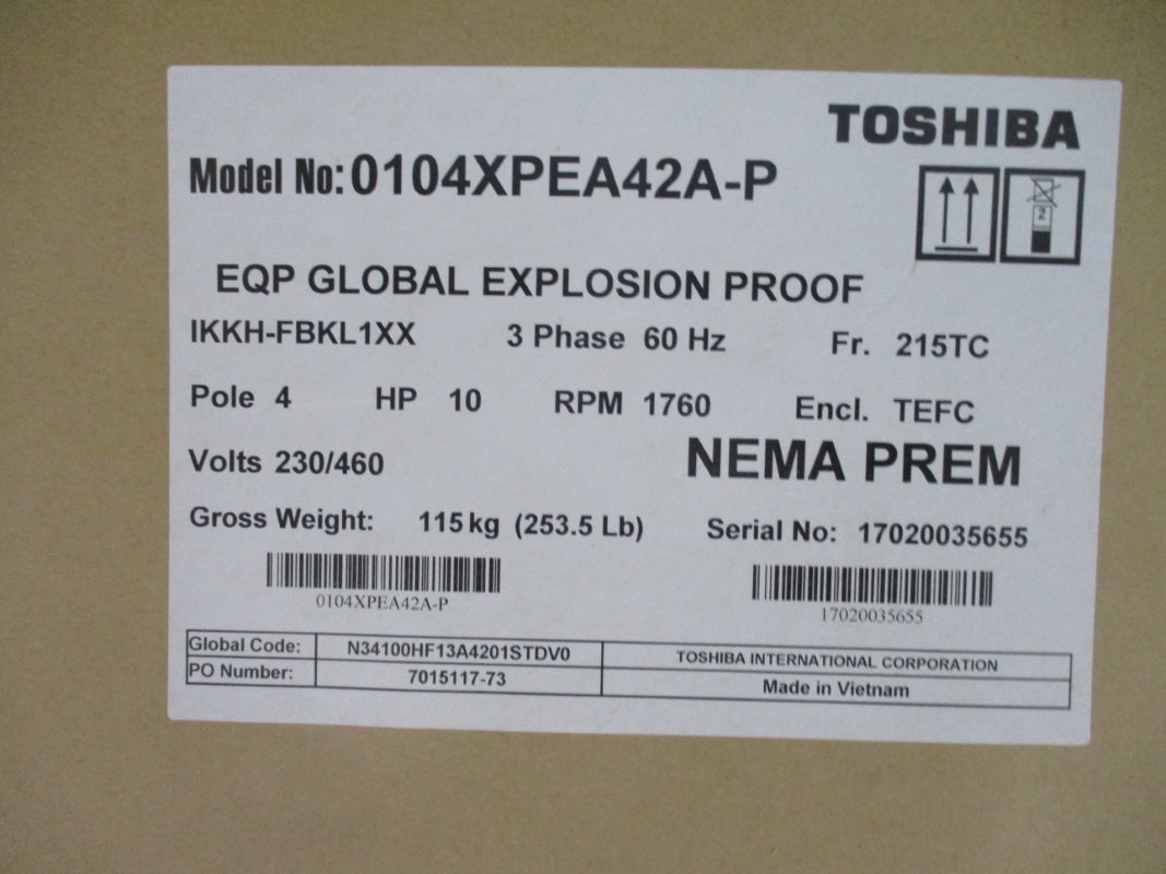 TOSHIBA 0104XPEA42A-P 230/460V NSMP