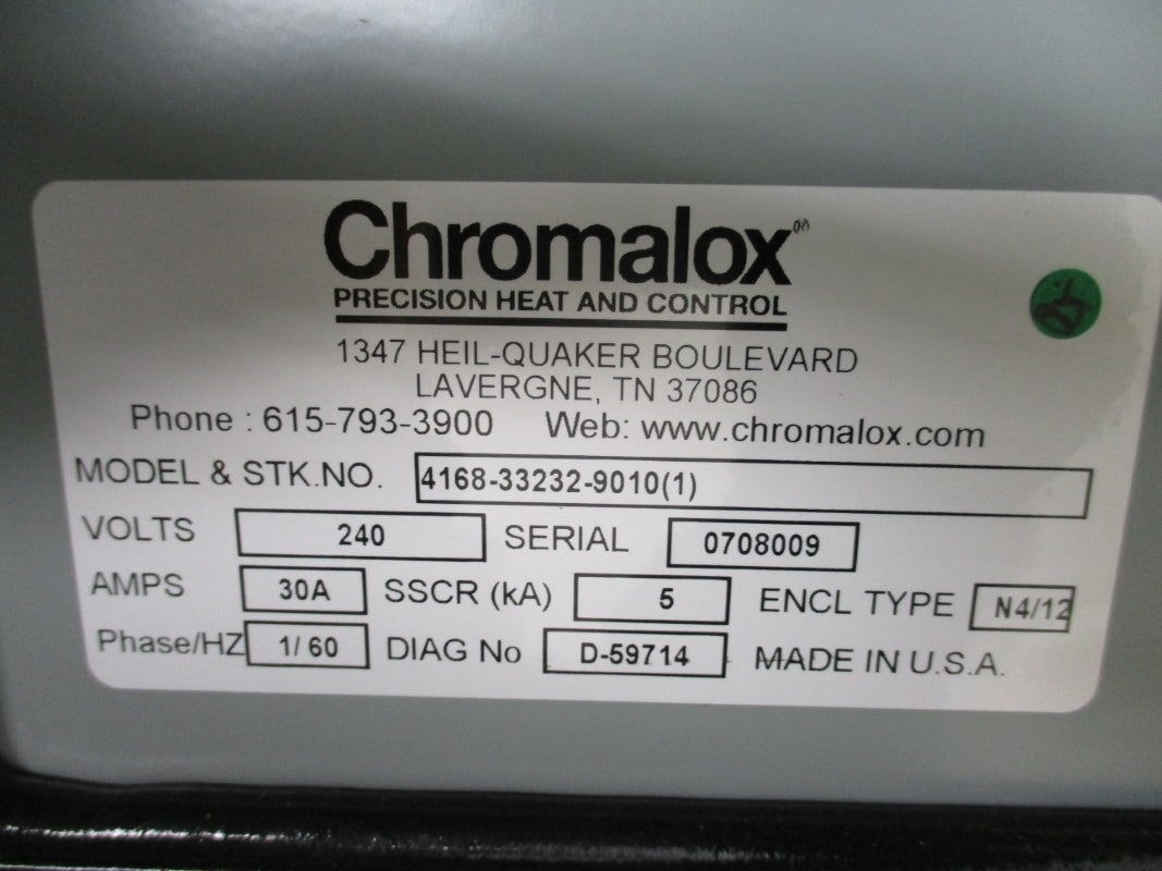 CHROMALOX 4168-33232-9010(1) 240V 30A NSMP