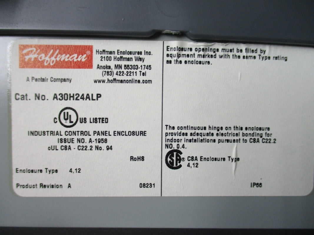 HOFFMAN A30H24ALP NSNP
