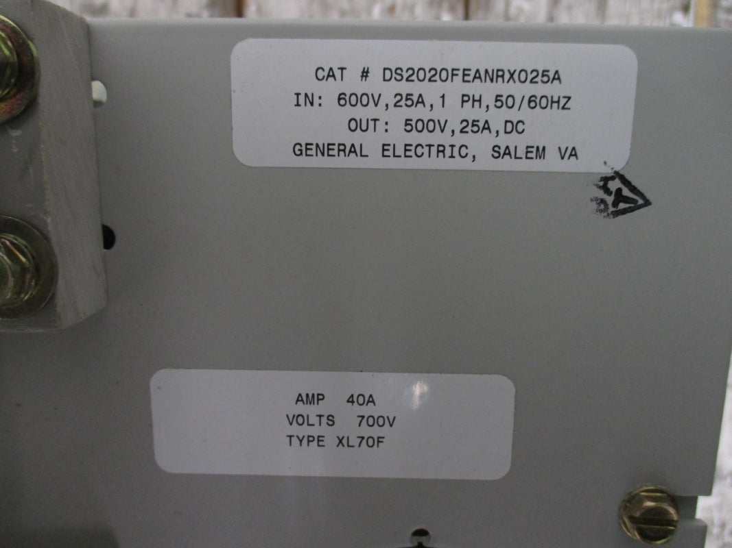 GENERAL ELECTRIC DS2020FEANRX025A 600V 25A NSNP