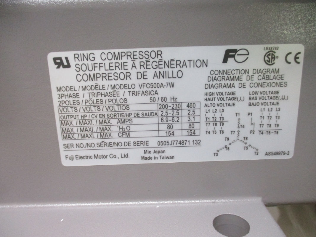 FUJI ELECTRIC VFC500A-7W 460V 3.1A NSMP