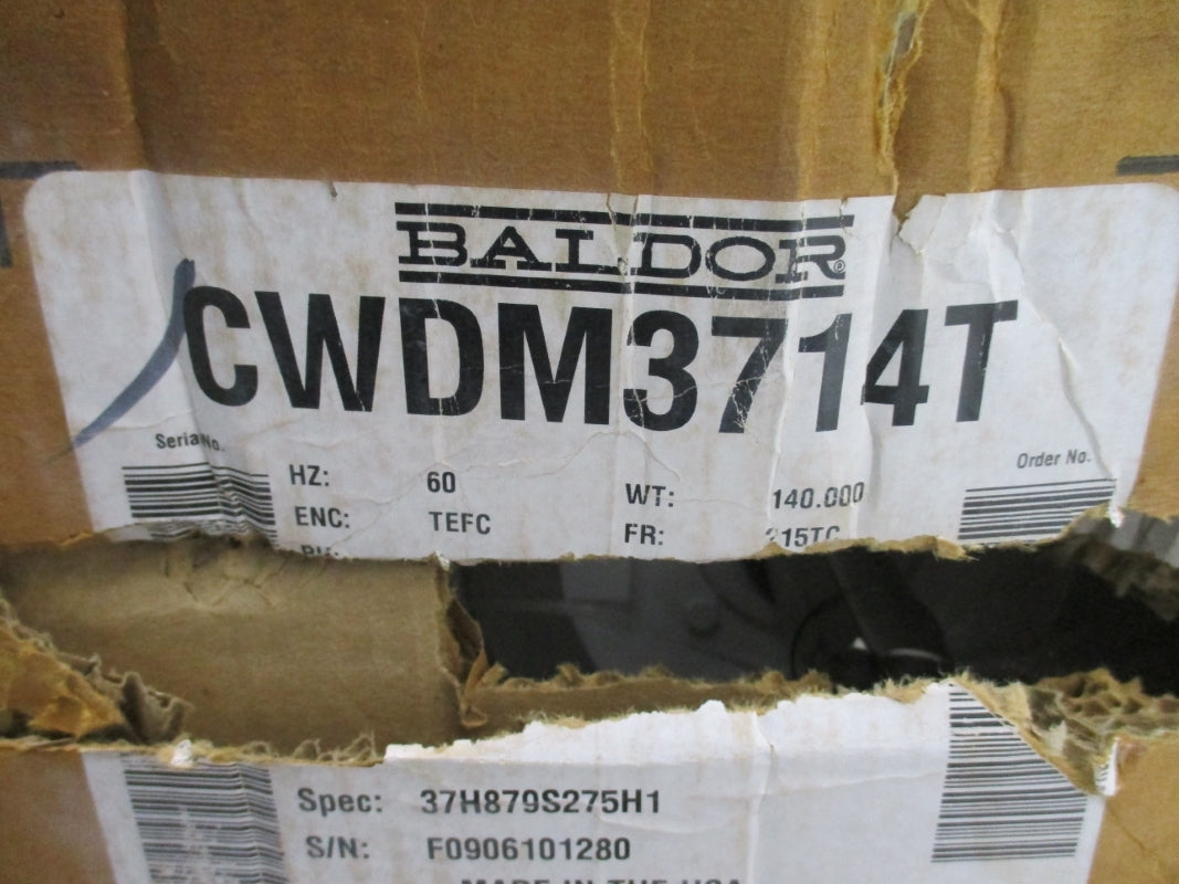 BALDOR CWDM3714T 37H879S275H1 208-230/460V 28-27/13.5A NSMP