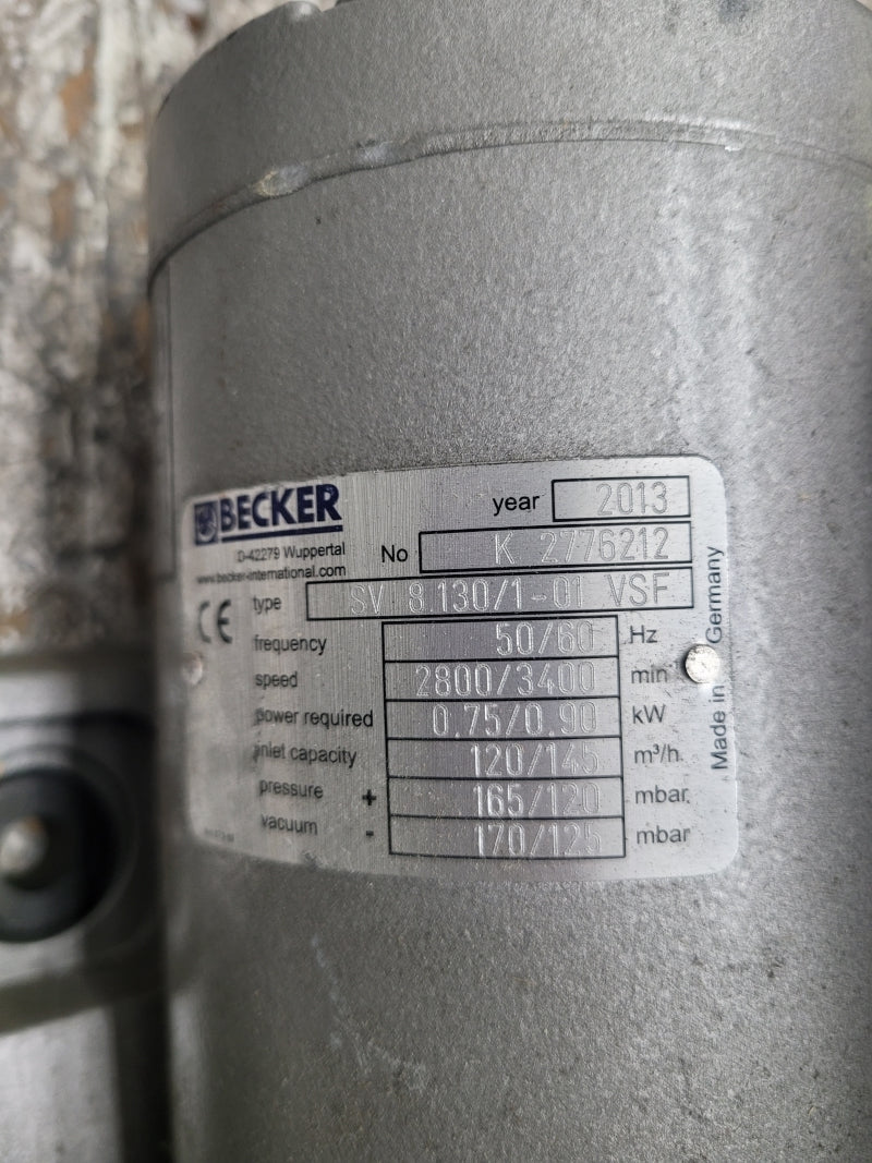 BECKER SV8.130/1-01VSF 330-500/190-290V 2.20/3.80A NSNP