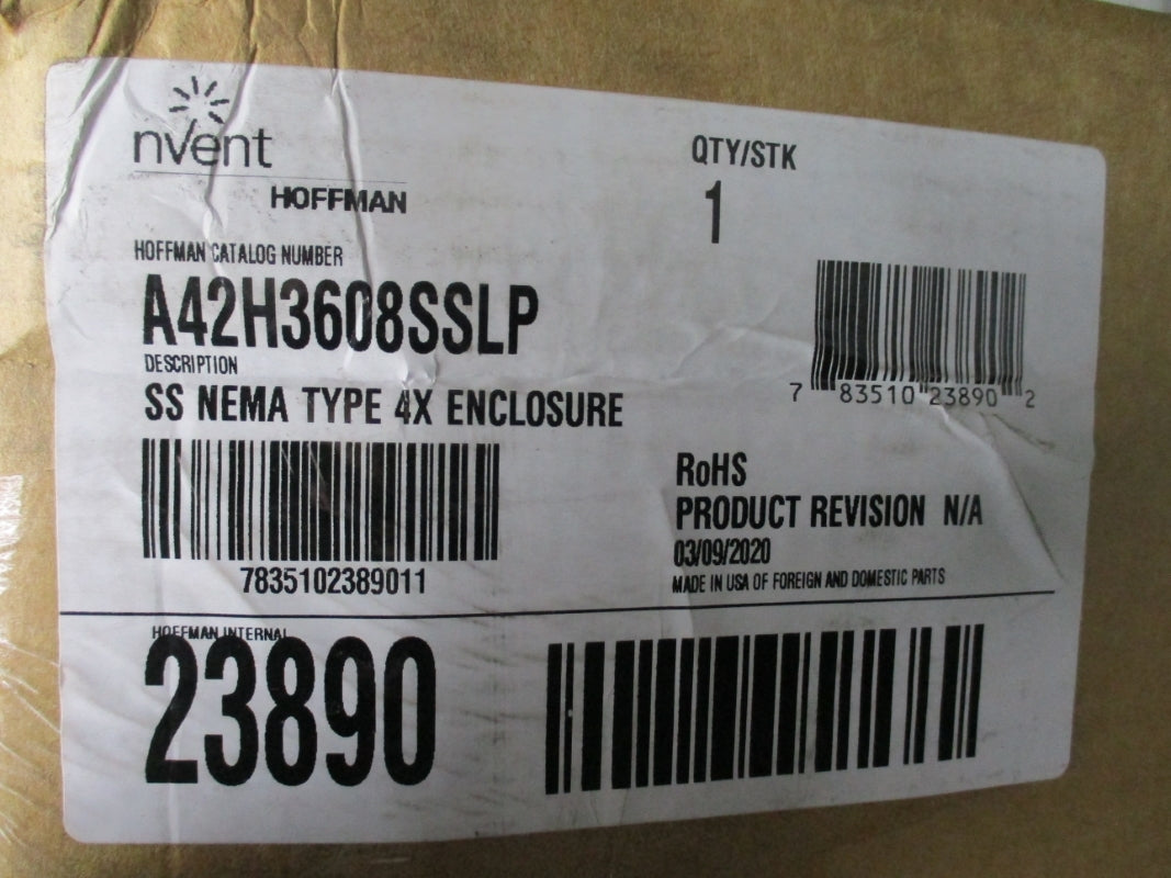 HOFFMAN A42H3608SSLP NSFS
