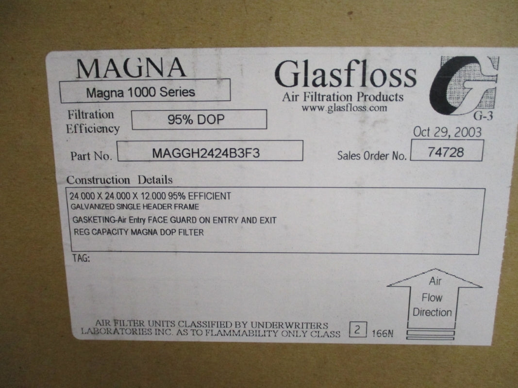 GLASFLOSS MAGNA 1000 SERIES MAGGH2424B3F3 NSMP