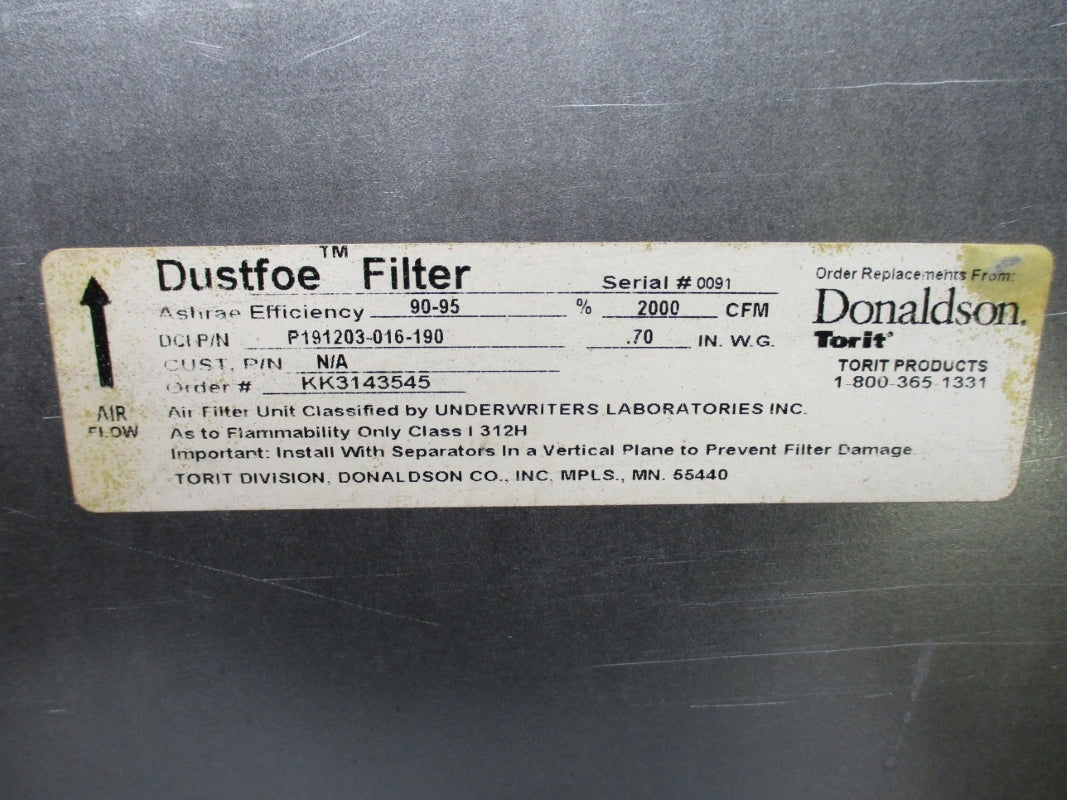 DONALDSON P191203-016-190 NSNP