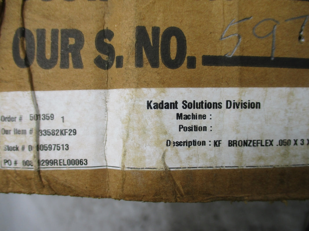 KADANT SOLUTIONS DIVISION KF176-Z011949 (PKG OF 3) NSFS