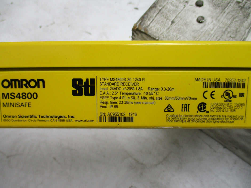 OMRON MS4800S-30-1240-R 70252-1242 24VDC NSNP