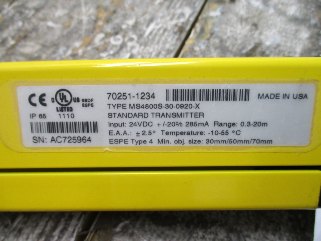 OMRON MS4800S-30-0920-X 70251-1234 24VDC NSNP