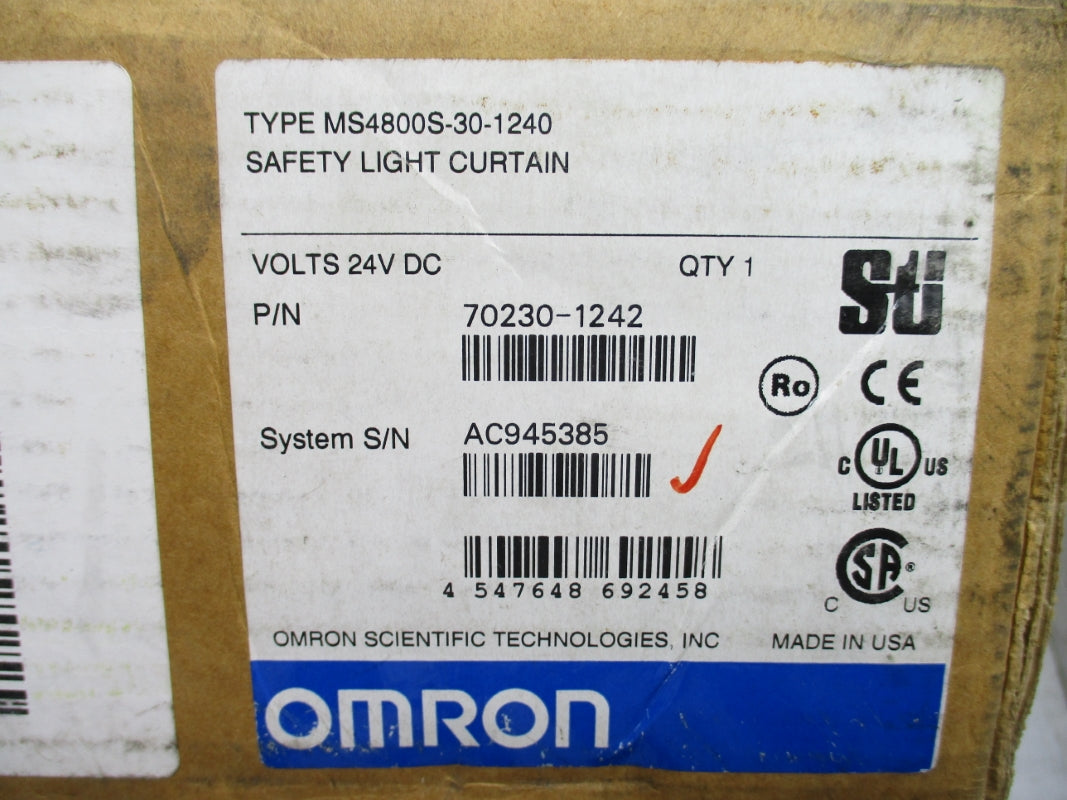 OMRON MS4800S-30-1240 70230-1242 24VDC NSFS