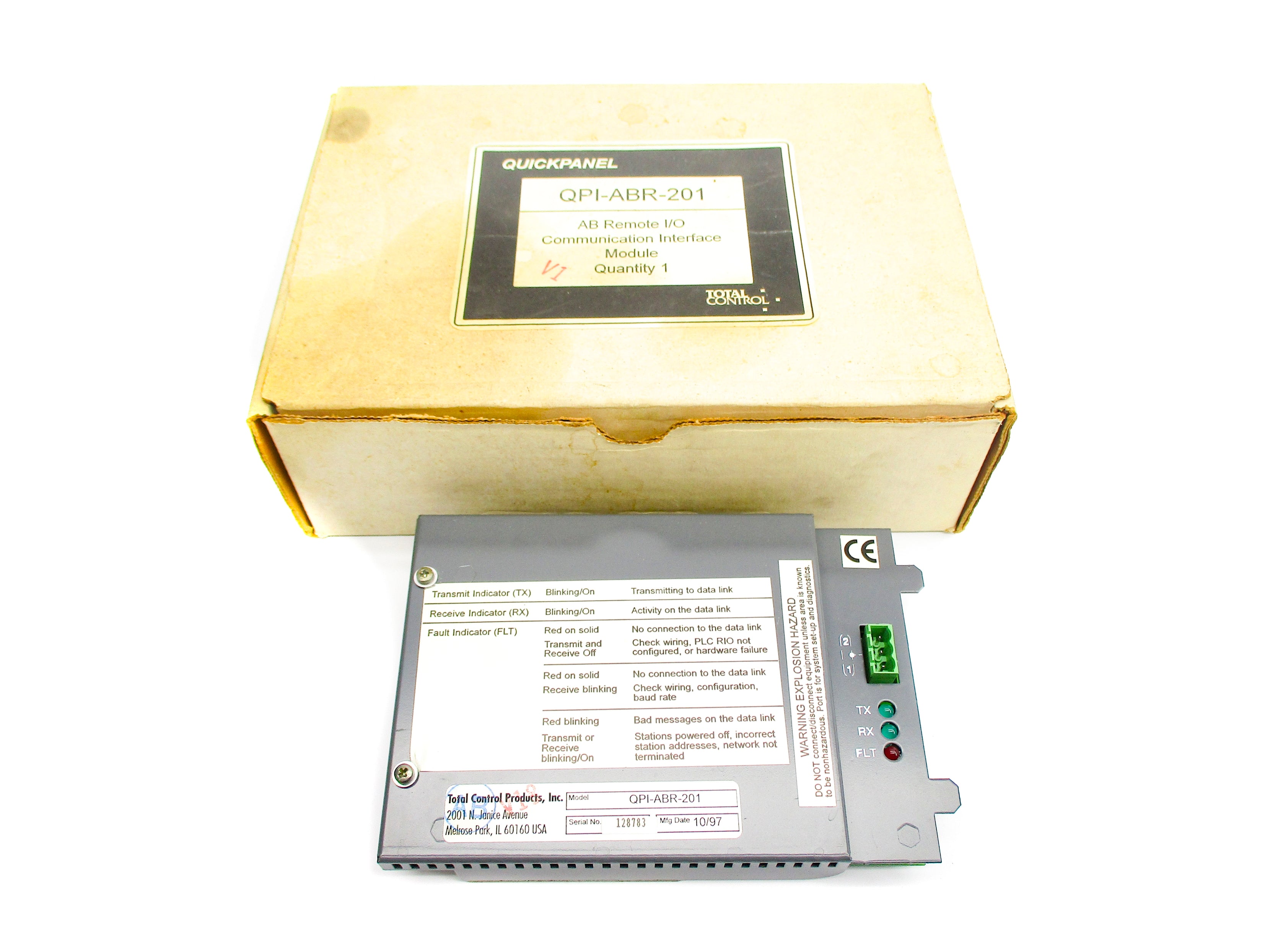 TOTAL CONTROL PRODUCTS QPI-ABR-201 NSMP