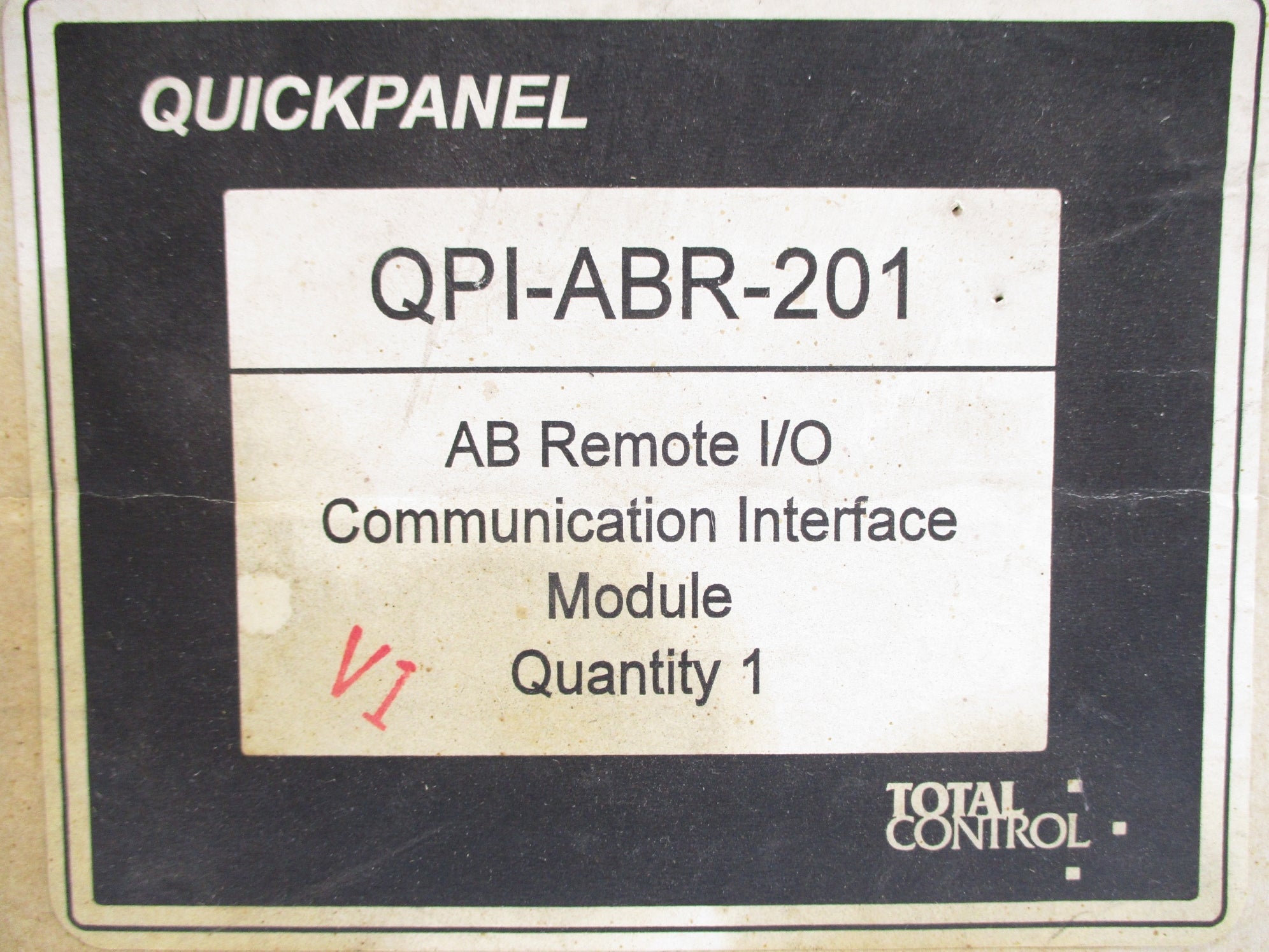 TOTAL CONTROL PRODUCTS QPI-ABR-201 NSMP