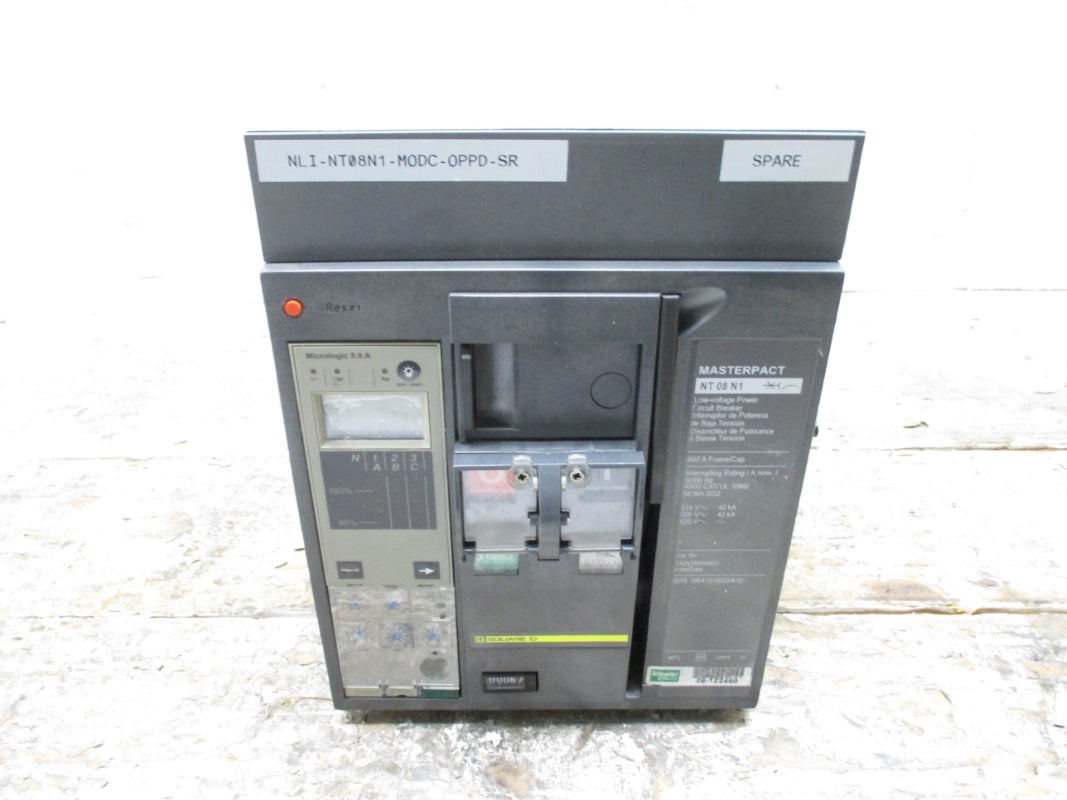 SQUARE D NT08N1 TA2ATR43A9SXFXWXJAN 800A 635V NSMP