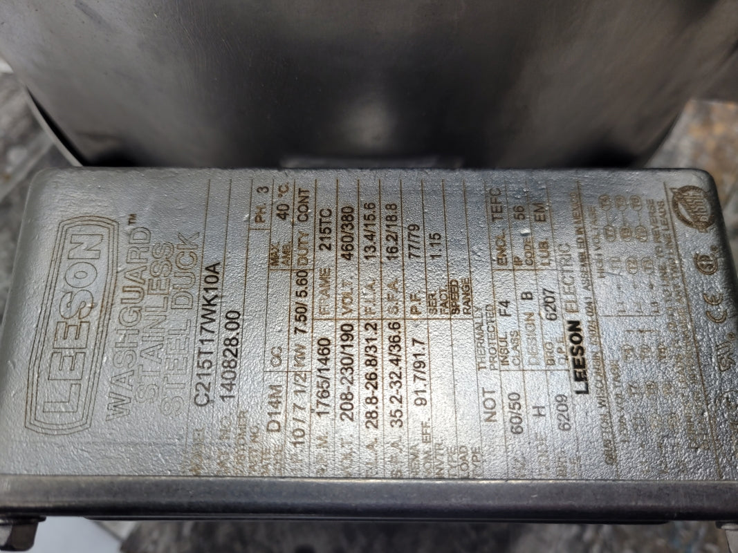 LEESON 140828.00 C215T17WK10A 208-230/190V 28.8-26.8/31.2A NSNP
