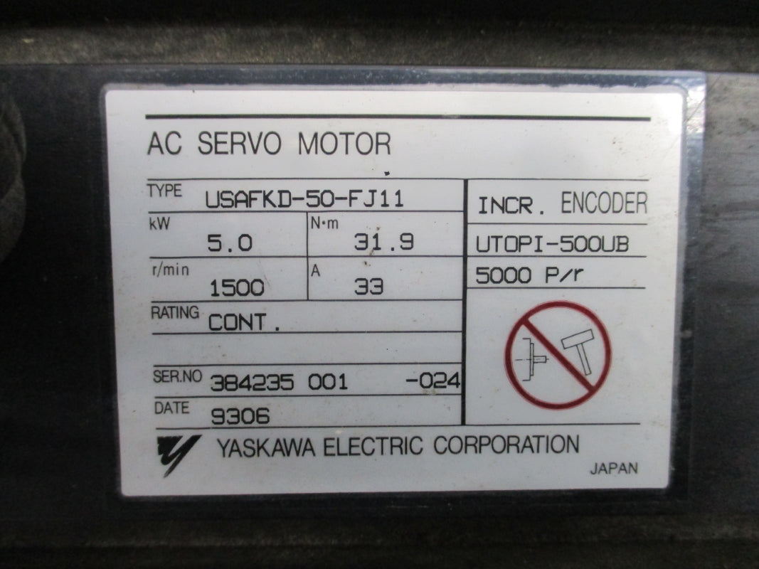 YASKAWA ELECTRIC USAFKD-50-FJ11 33A NSNP