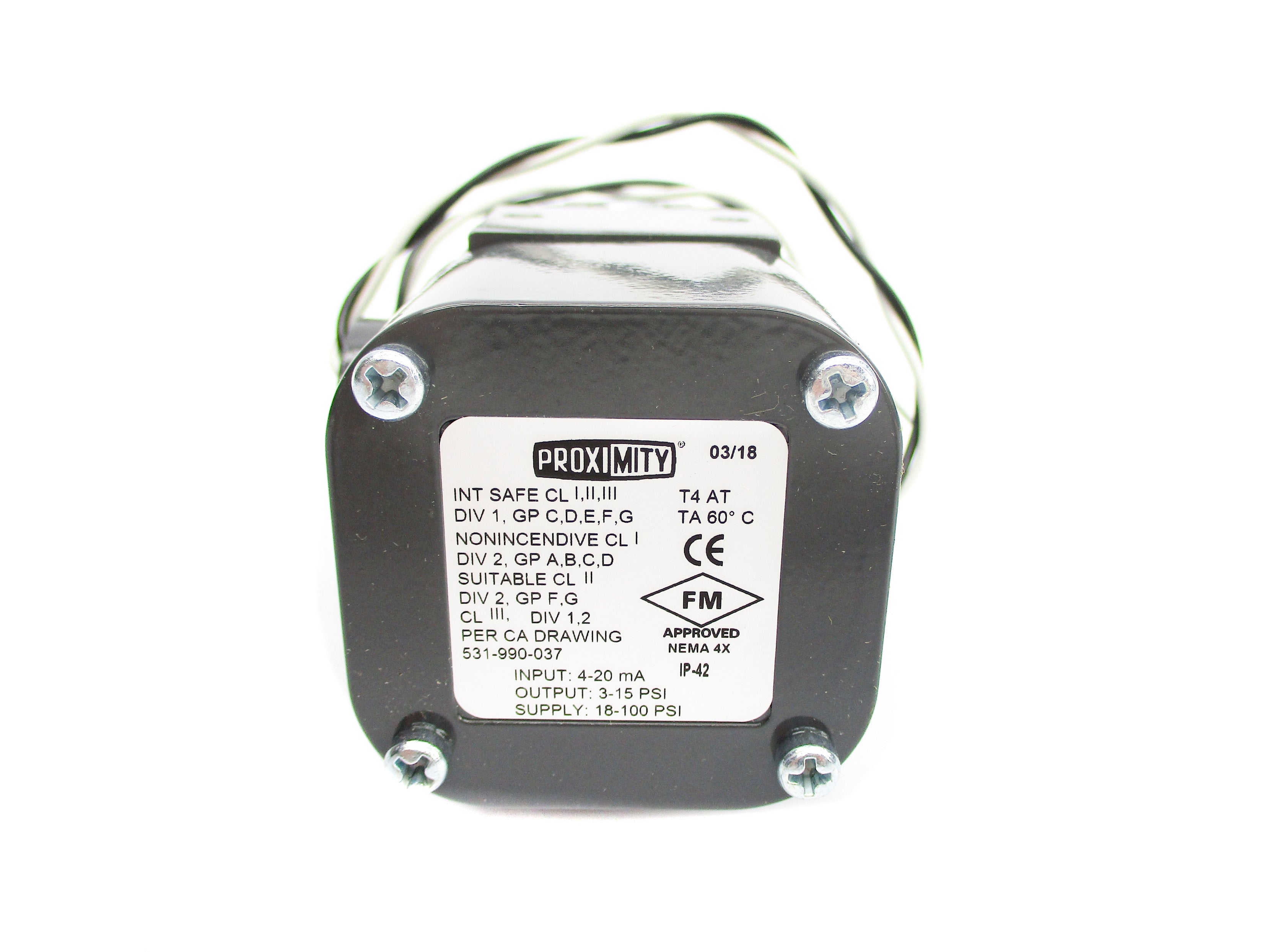 PROXIMITY 531-990-037 18-100PSI NSNP