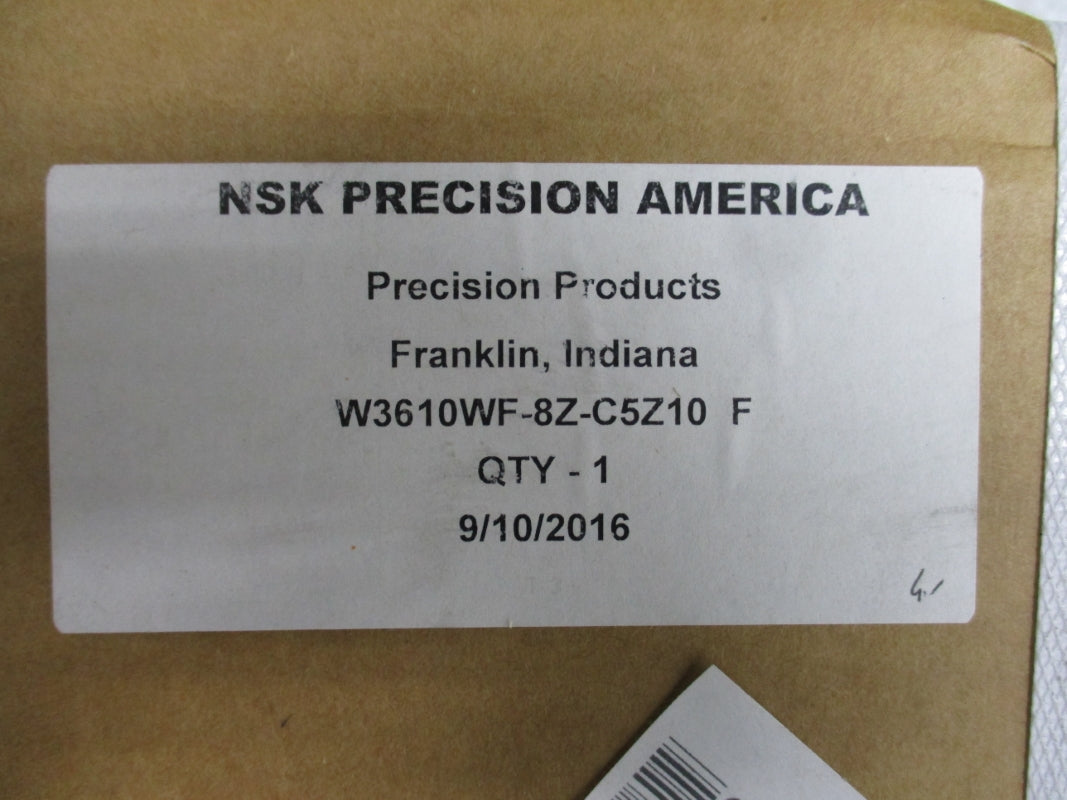 NSK PRECISION AMERICA W3610WF-8Z-C5Z10F NSFS