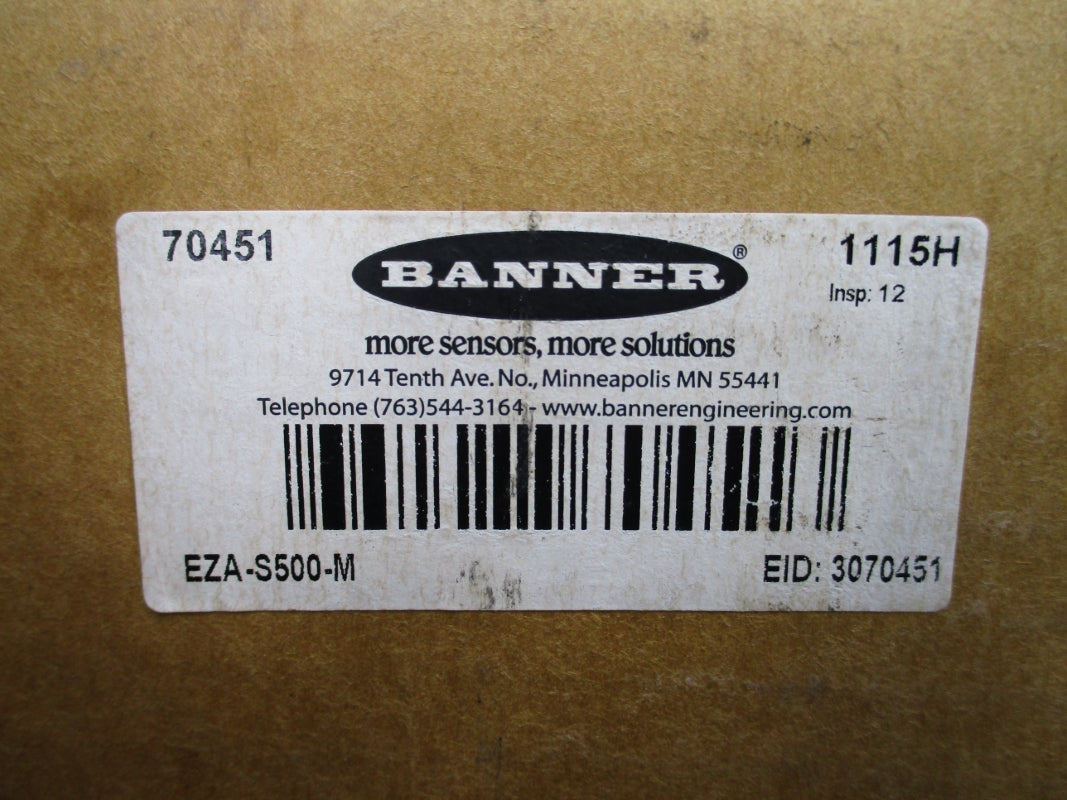 BANNER ENGINEERING EZA-S500-M 70451 NSFS