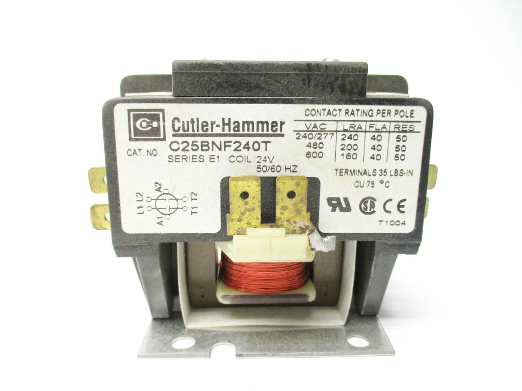 CUTLER HAMMER C25BNF240T SER. E1 40A 24V NSMP