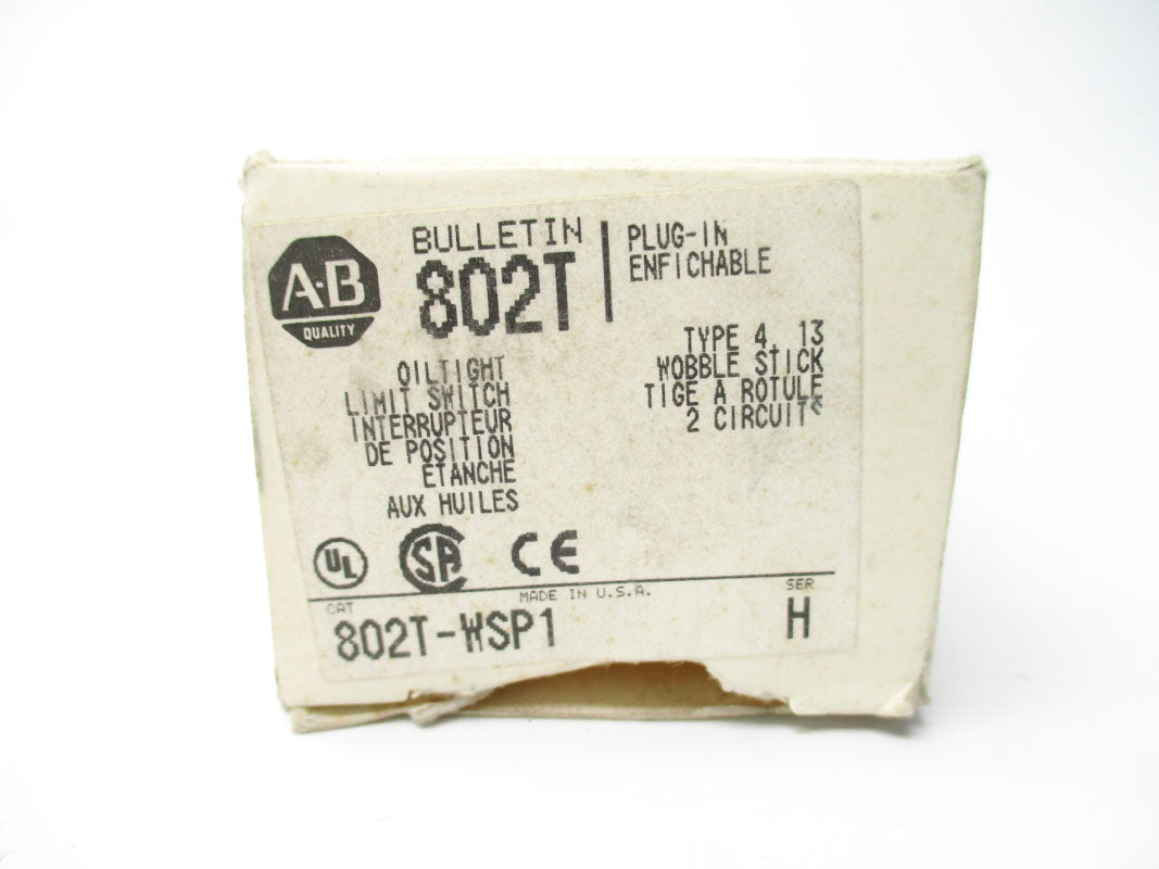 ALLEN BRADLEY 802T-WSP1 SER. H 600VAC 60A (WH) NSMP