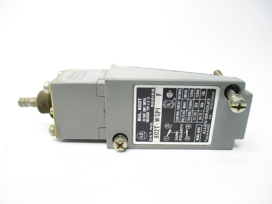 ALLEN BRADLEY 802T-WSP1 SER. F 600VAC 60A (BK/YL) NSMP