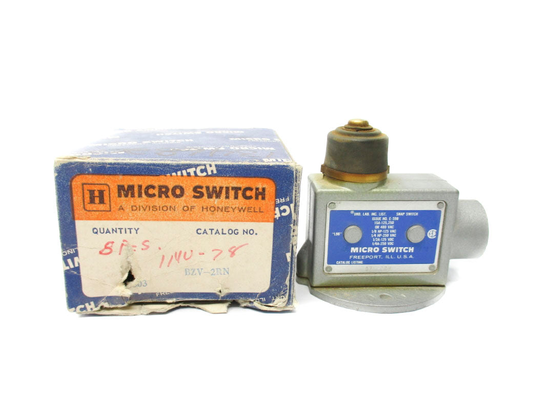 MICRO SWITCH BZV-2RN 15A 480VAC NSMP