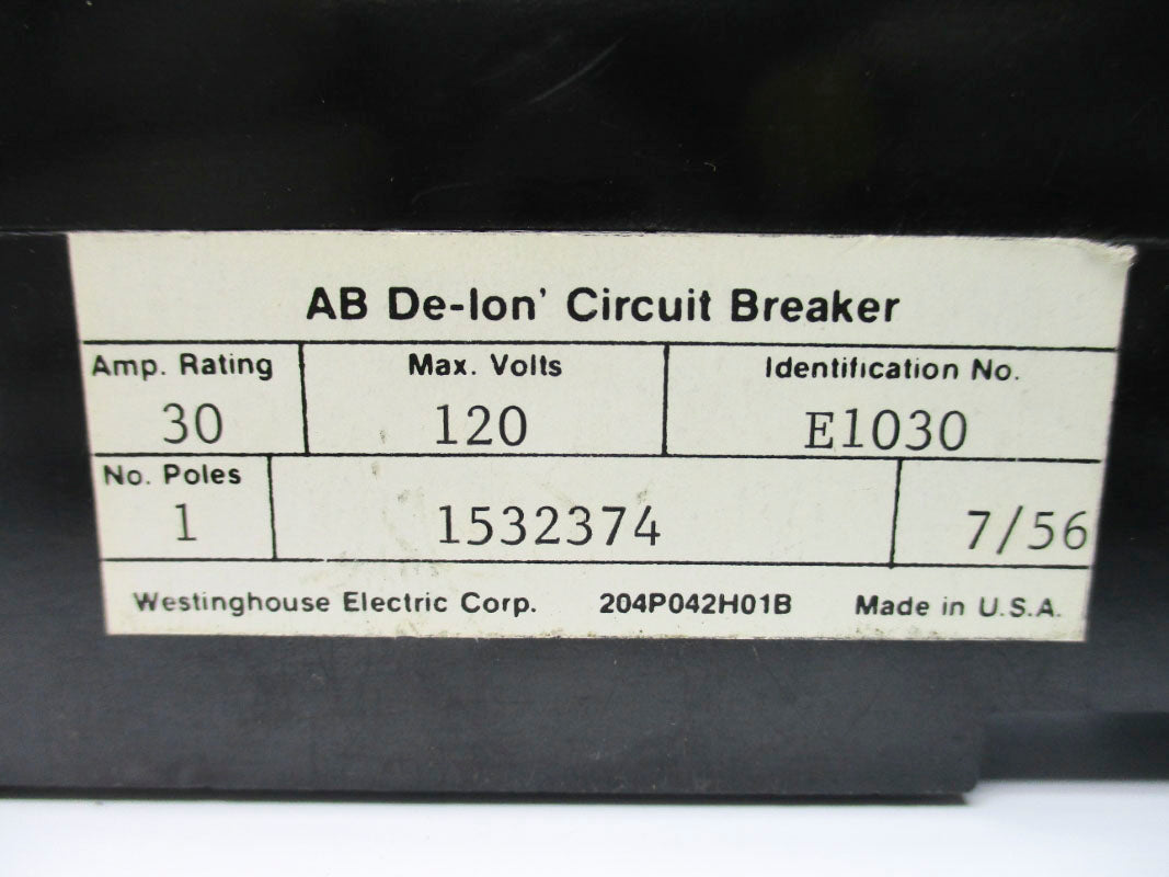 WESTINGHOUSE E1030 30A 120V NSNP