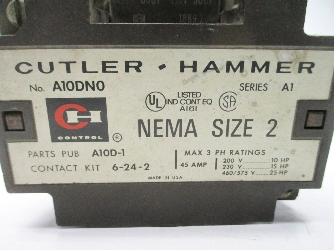 CUTLER HAMMER A10DN0 SER. A1 45A 110/120V UNMP