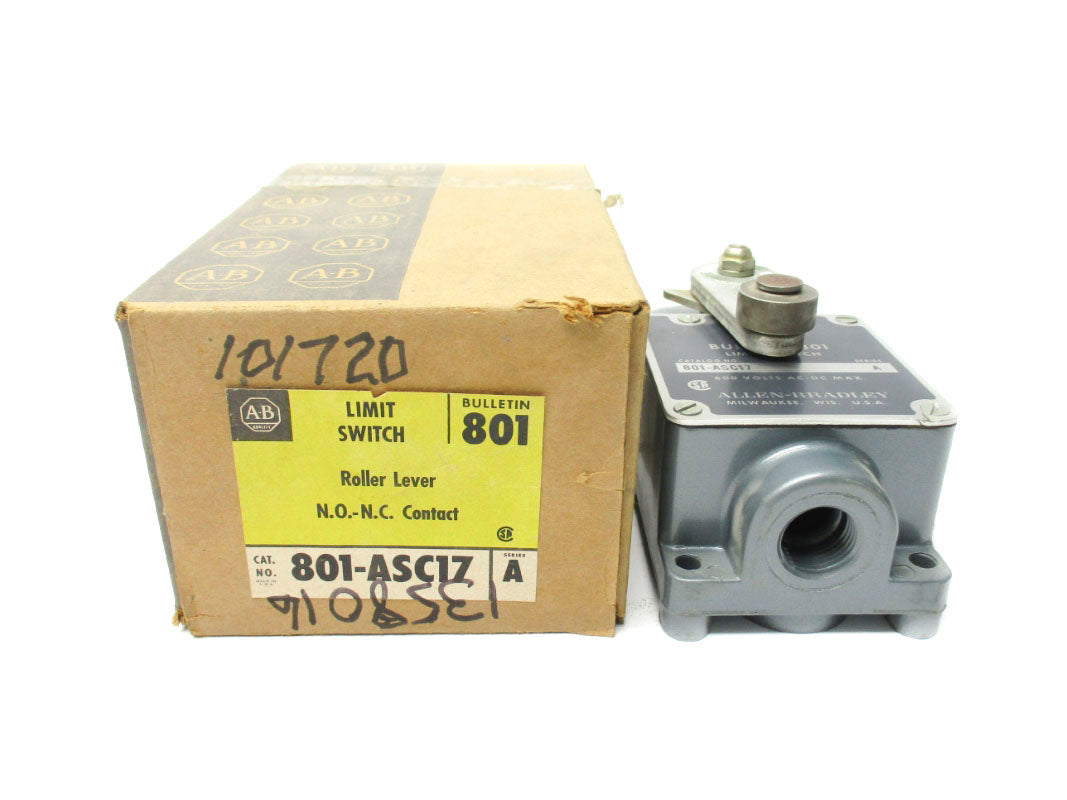 ALLEN BRADLEY 801-ASC17 SER. A 600VAC/DC (BR/YL) NSMP