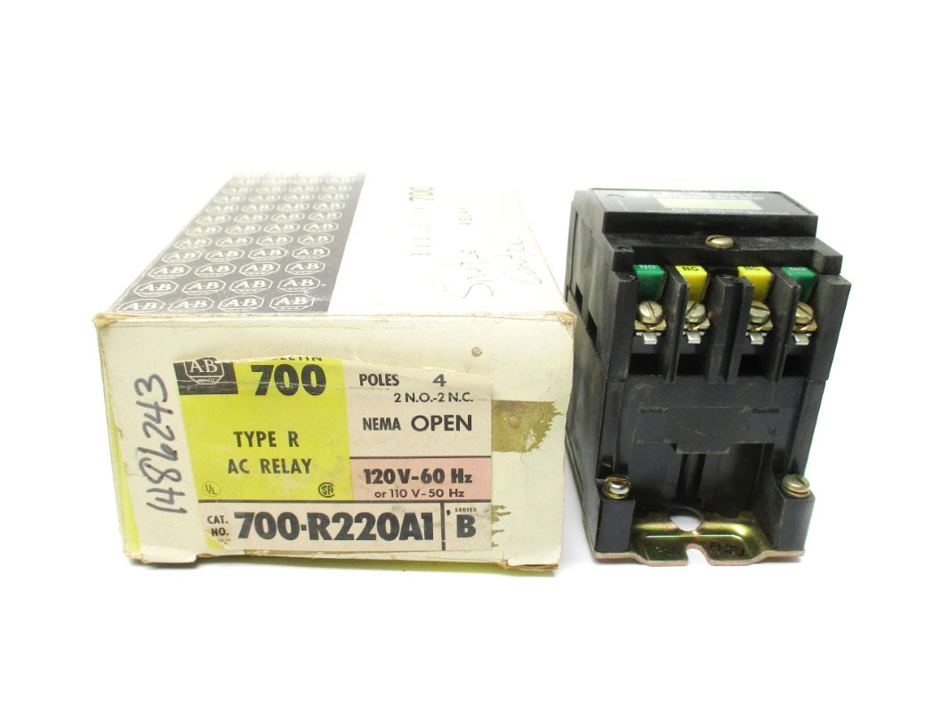 ALLEN BRADLEY 700-R220A1 SER. B 110/120V 30A (BK/YL) NSMP