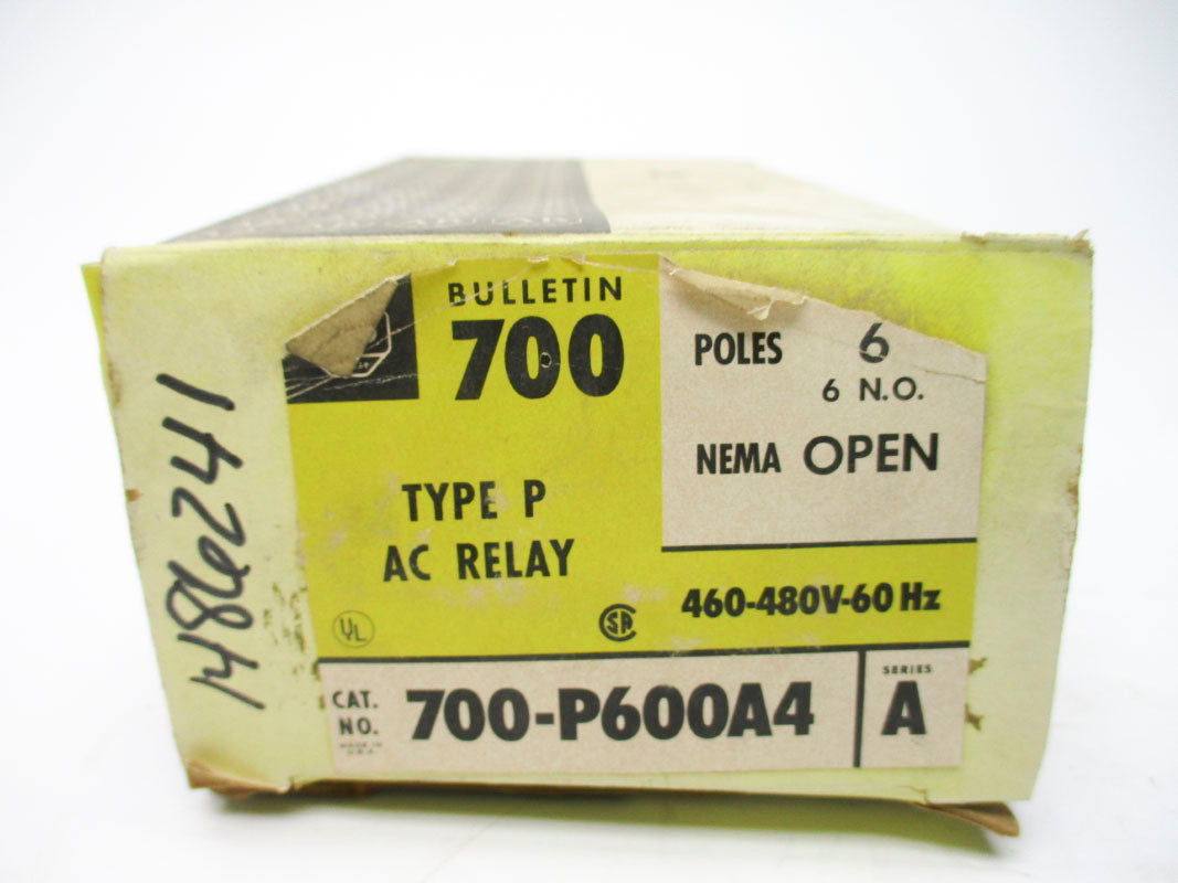 ALLEN BRADLEY 700-P600A4 SER. A 460-480V 60A (BK/YL) NSMP