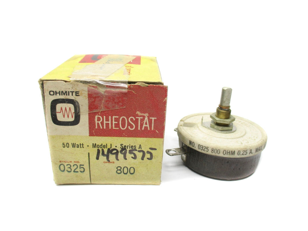 OHMITE 0325 SER. A 800OHMS 0.25A NSMP