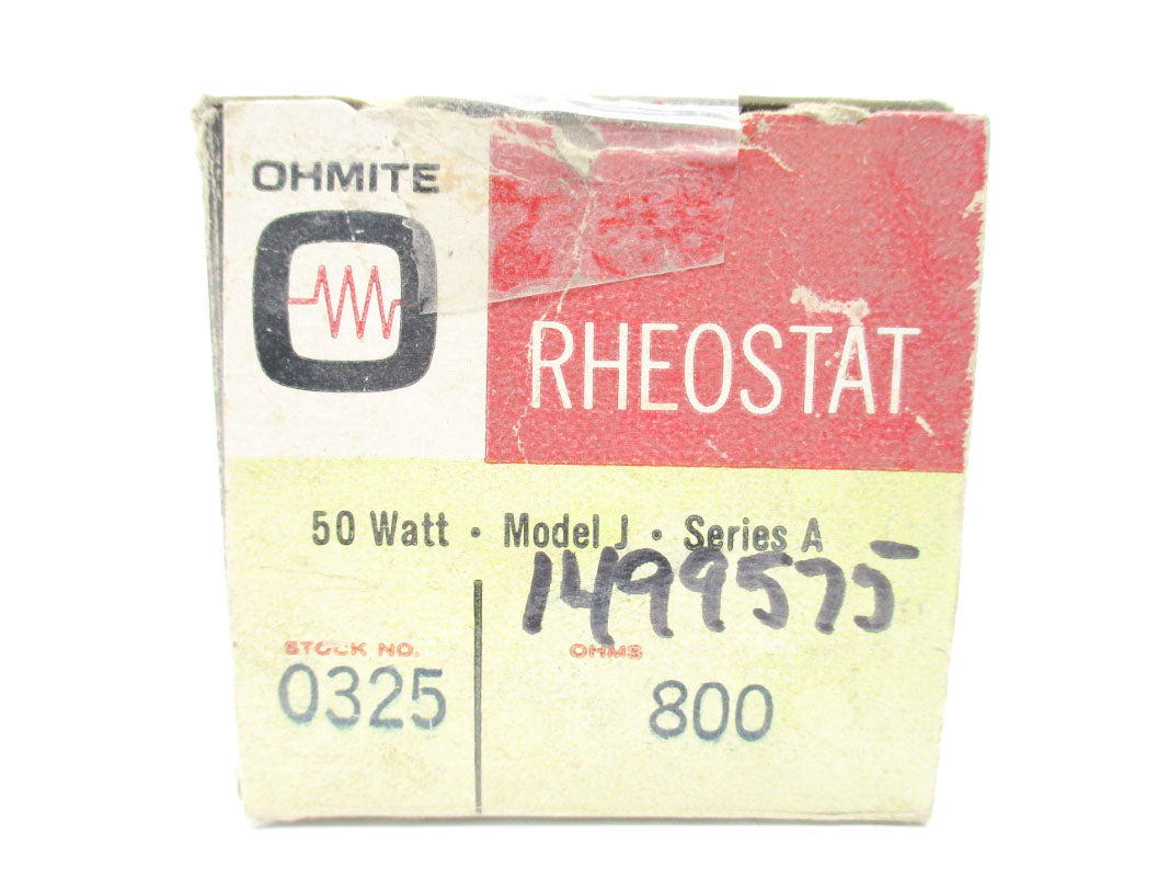OHMITE 0325 SER. A 800OHMS 0.25A NSMP