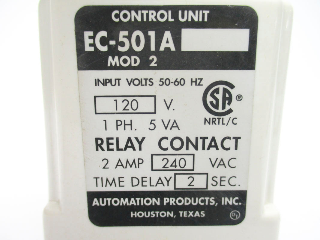 AUTOMATION PRODUCTS EC-501A-MOD2 120V 2A 2S UNMP