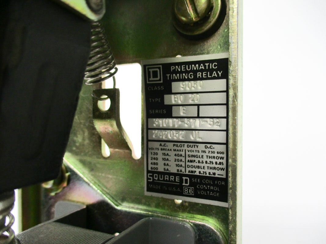 SQUARE D 9050BO2D SER. E 600VAC 40A NSNP