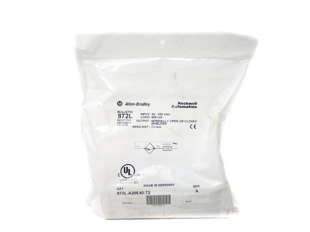 ALLEN BRADLEY 872L-A20E40-T2 SER. A 20-250VAC NSMP