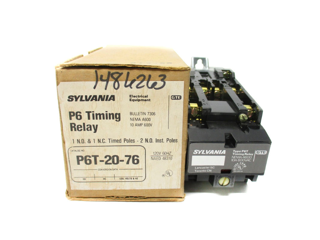 SYLVANIA P6T-20-76 SER. A 110/120V 10A NSMP