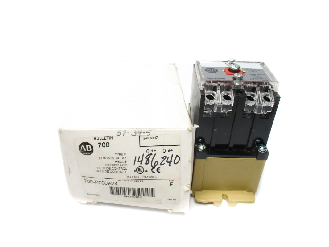 ALLEN BRADLEY 700-P000A24 SER. F 24V 20A (WH) NSMP
